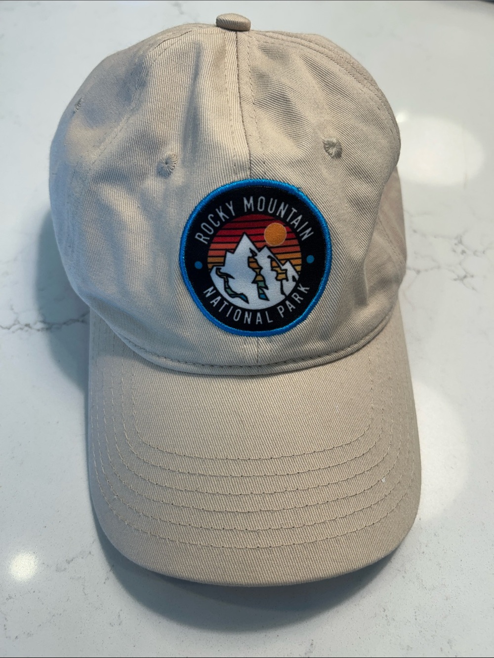 Rocky Mountain National Park Patch Baseball Cap - Beige